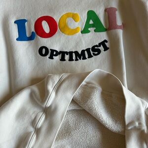 Madhappy Local Optimist crewneck in white